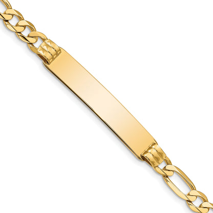 14K Figaro Id Armband
