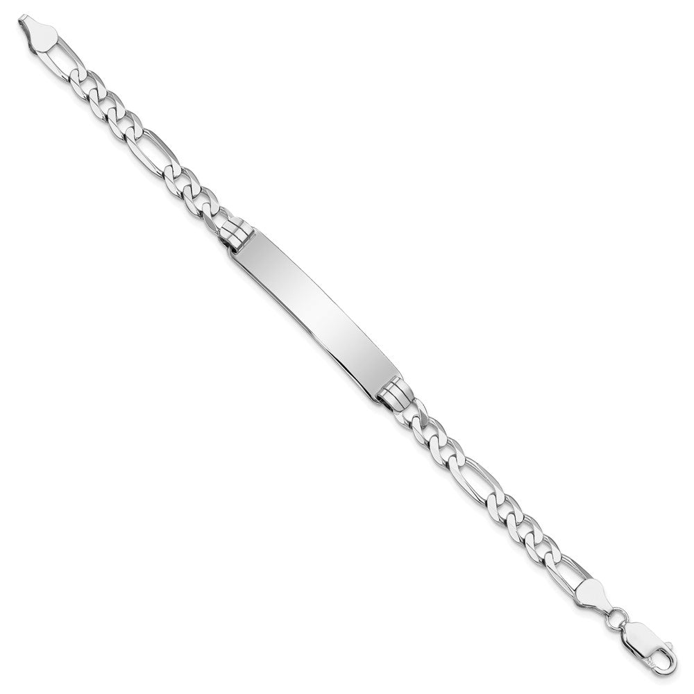 14K Wg Figaro Glieder Id Armband