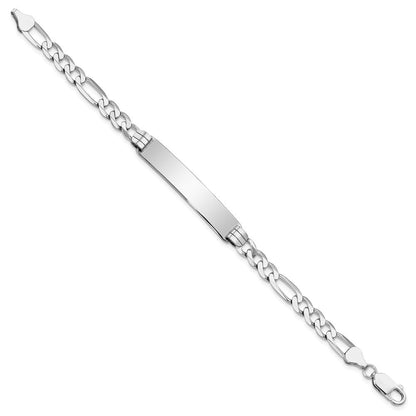 14K Wg Figaro Glieder Id Armband