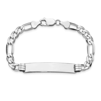14K Wg Figaro Glieder Id Armband