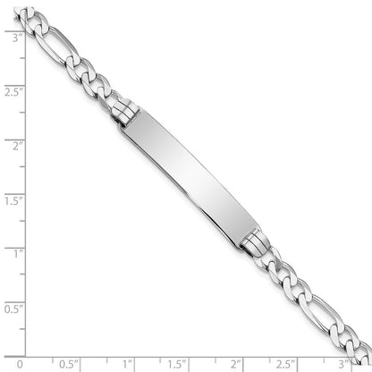 14K Wg Figaro Glieder Id Armband