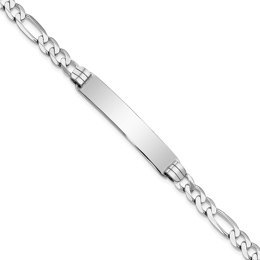 14K Wg Figaro Glieder Id Armband