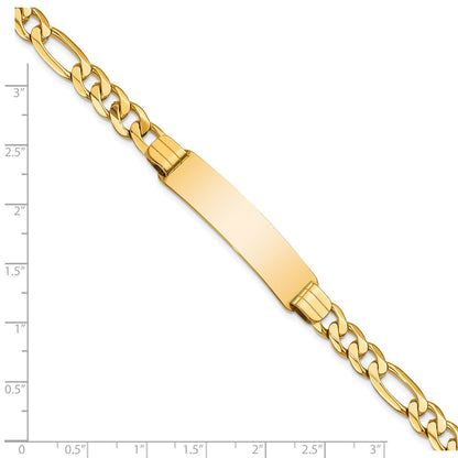 8 Zoll 14K Figaro Id Armband