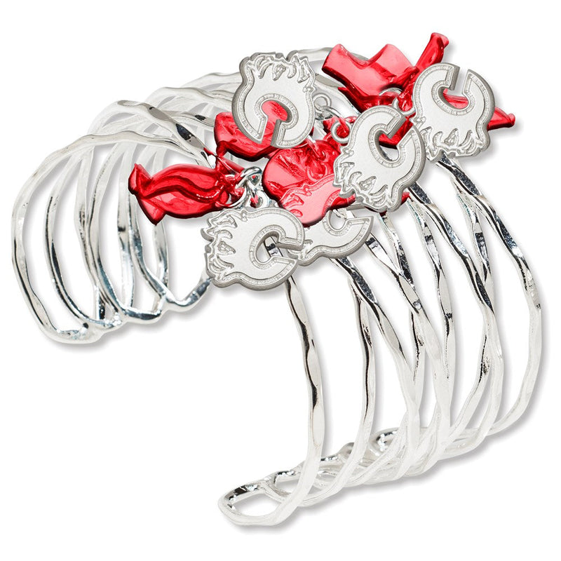Messing/white Calgary Flames Celebration Manschette Armband