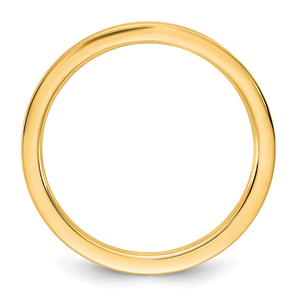 14K Gelbgold 1,5 mm Standard Flach-Komfortpassform-Ehering
