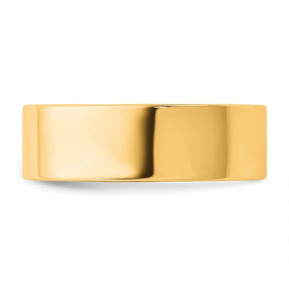 10K Gelbgold 10Ky 6,5 mm Standard Flacher Komfort-Fit Ehering Größe 10