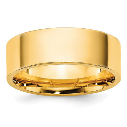 10K Gelbgold 10Ky 6,5 mm Standard Flacher Komfort-Fit Ehering Größe 10