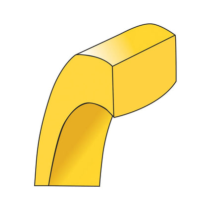 10K Gelbgold 10Ky 1mm Standard Flacher Komfort-Fit Ring Größe 4