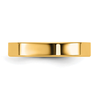 10K Gelbgold 10Ky 3,5 mm leichter flacher Ring, Größe 12,5