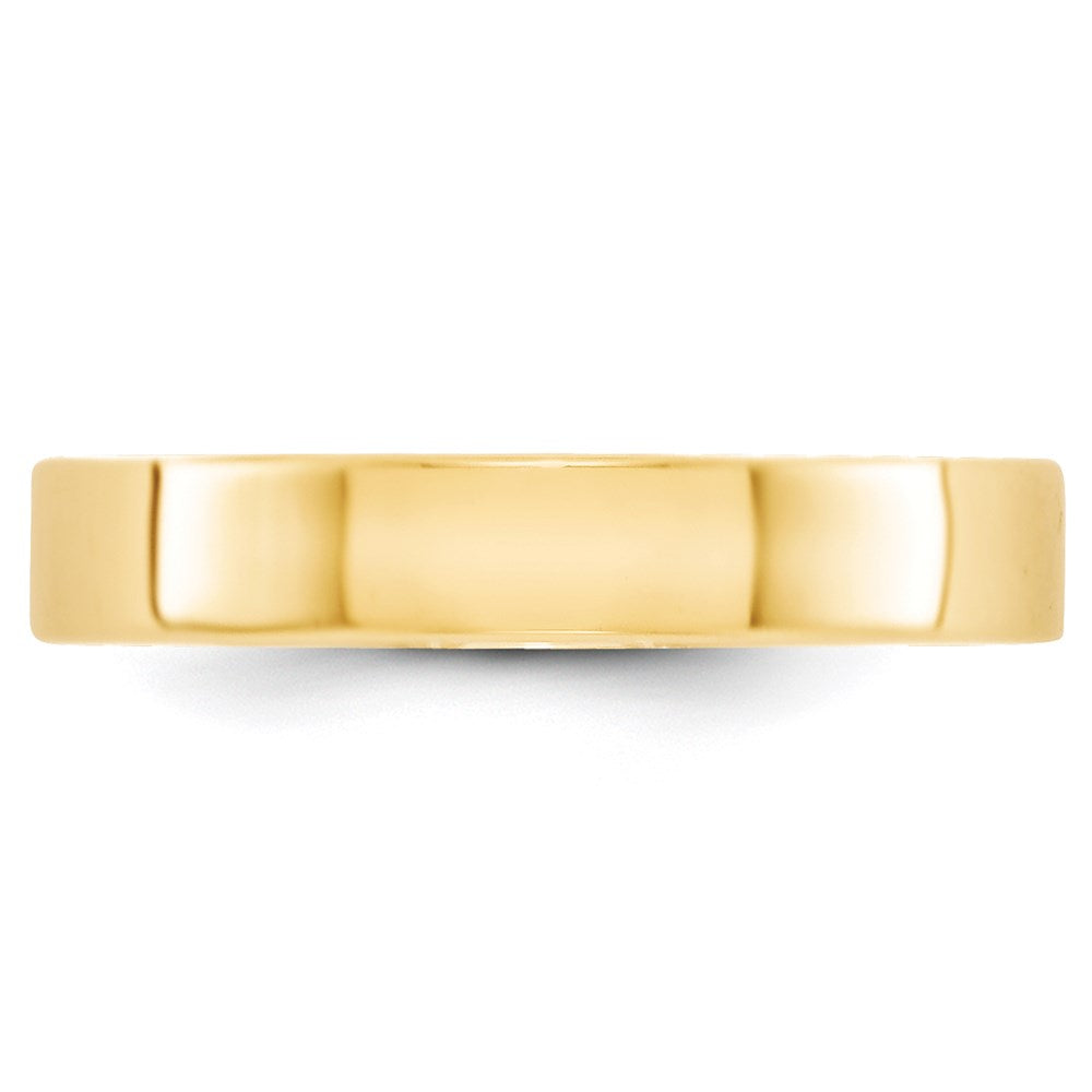 14K Gelbgold 4 mm Leichter Flacher Ehering