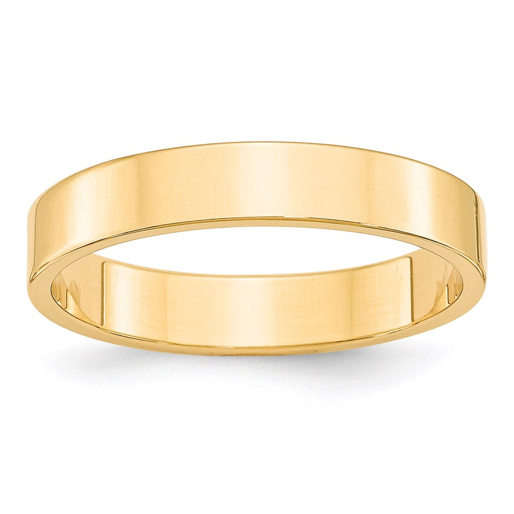 14K Gelbgold 4 mm Leichter Flacher Ehering