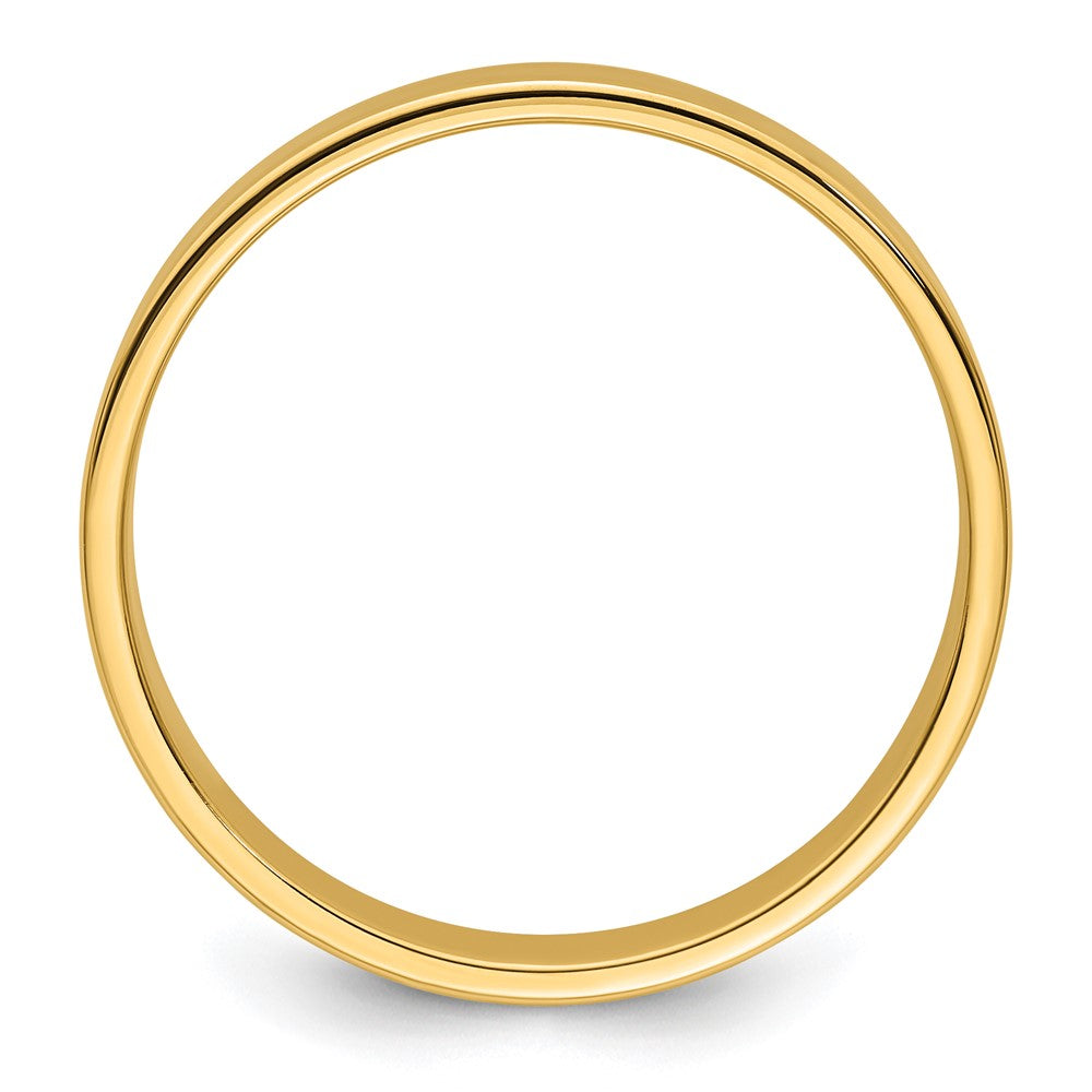 14k Gelbgold 5 mm leichter flacher Ehering