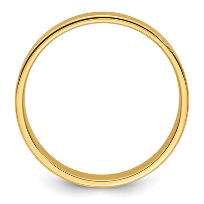 14k Gelbgold 5 mm leichter flacher Ehering