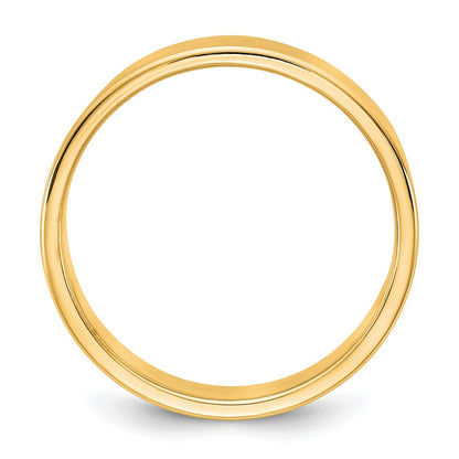 10K Gelbgold 10Ky 5,5mm leichter flacher Ring, Größe 9