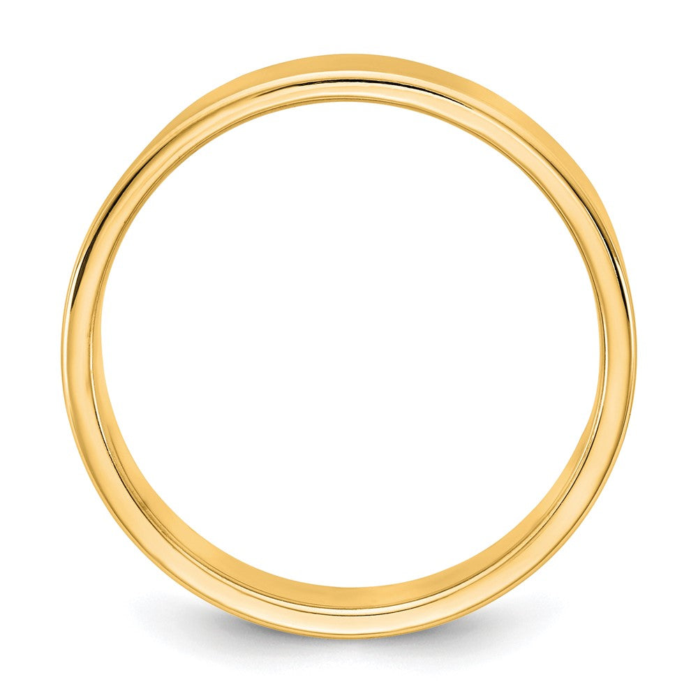 10K Gelbgold 10Ky 5,5mm Leichter Flacher Ring Größe 11