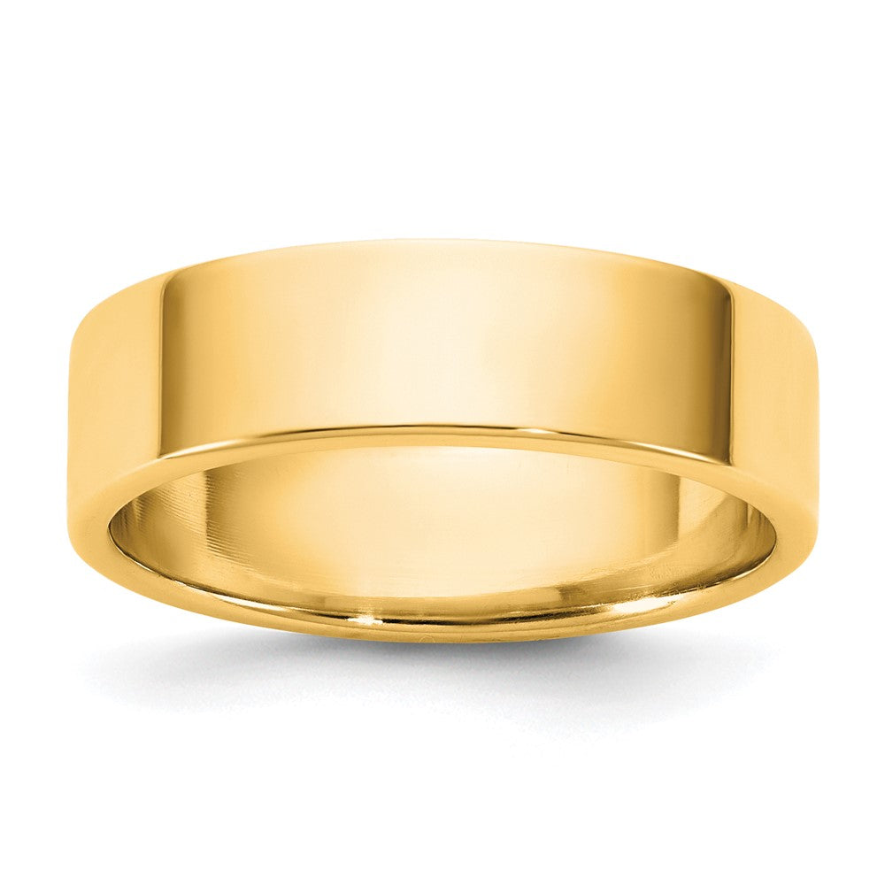 10K Gelbgold 10Ky 5,5mm Leichter Flacher Ring Größe 11