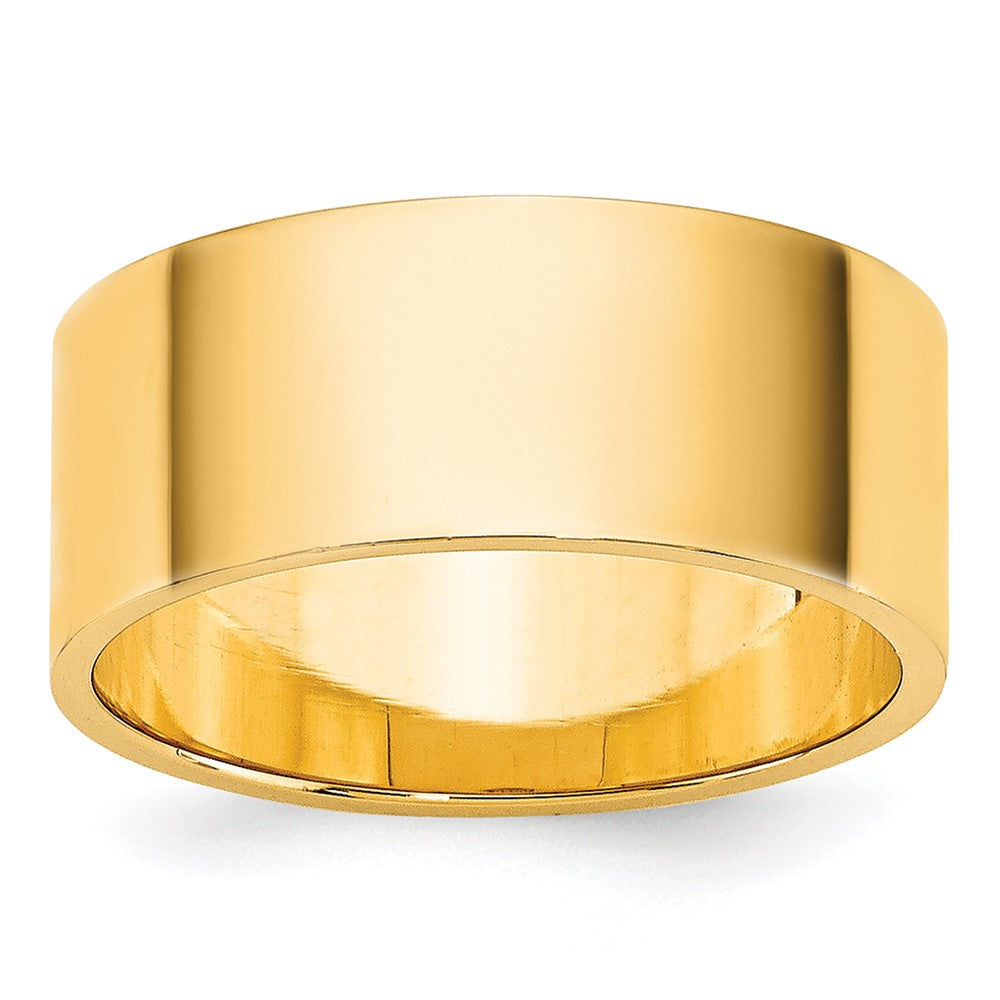 14K Gelbgold 8 mm leichter flacher Ehering