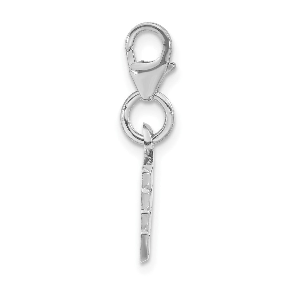 Sterlingsilber Nhl Philadelphia Flyers Logo mit Karabinerverschluss Charm