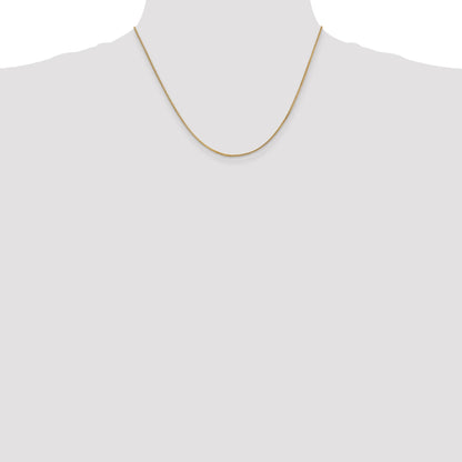 14K Gelbgold.9mm Franco mit Karabinerverschluss Halskette