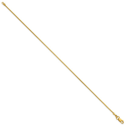 14K Gelbgold.9mm Franco mit Karabinerverschluss Gliederarmband