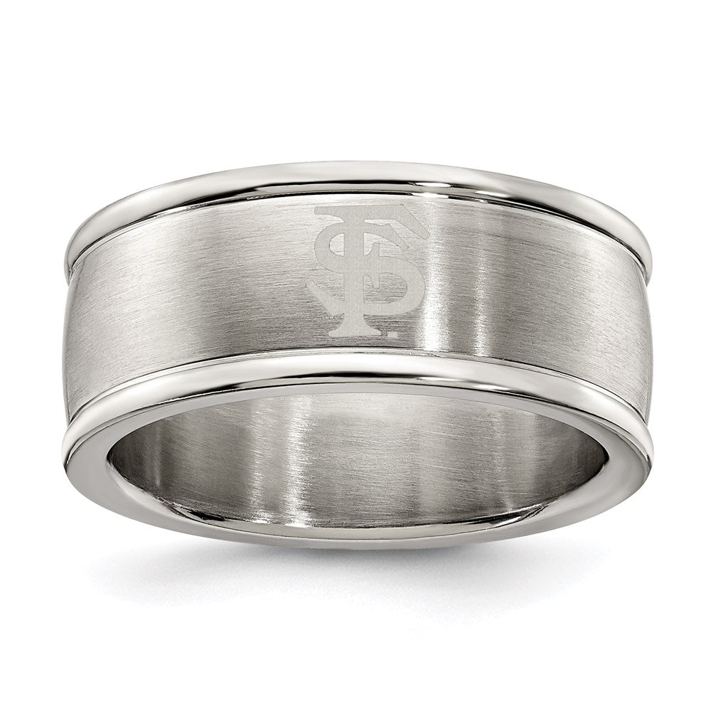 Edelstahl Florida State Universität Logo Ring