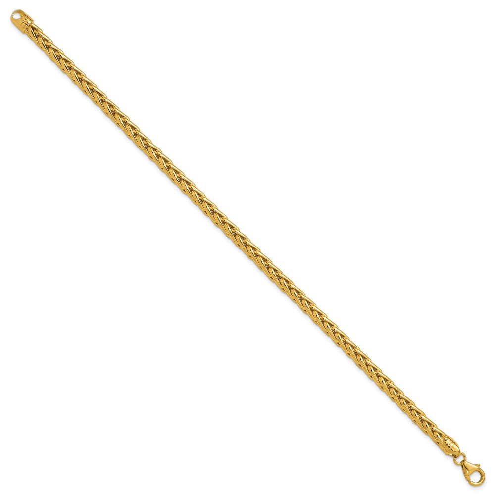 14K Gelbgold Poliert Weizen Gliederarmband
