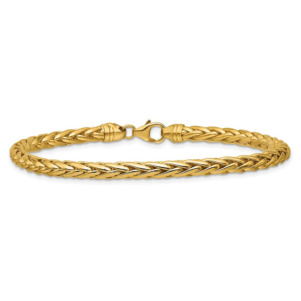 14K Gelbgold Poliert Weizen Gliederarmband