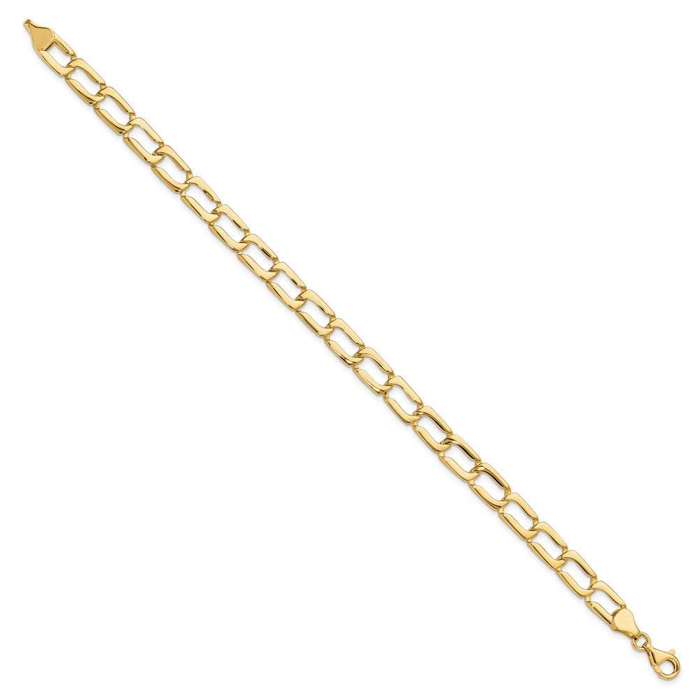 8.5 Zoll 14K Poliert Glieder Armband