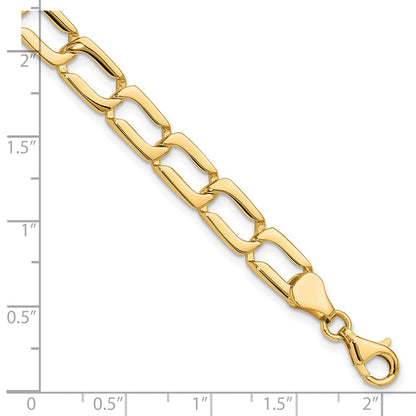 8.5 Zoll 14K Poliert Glieder Armband