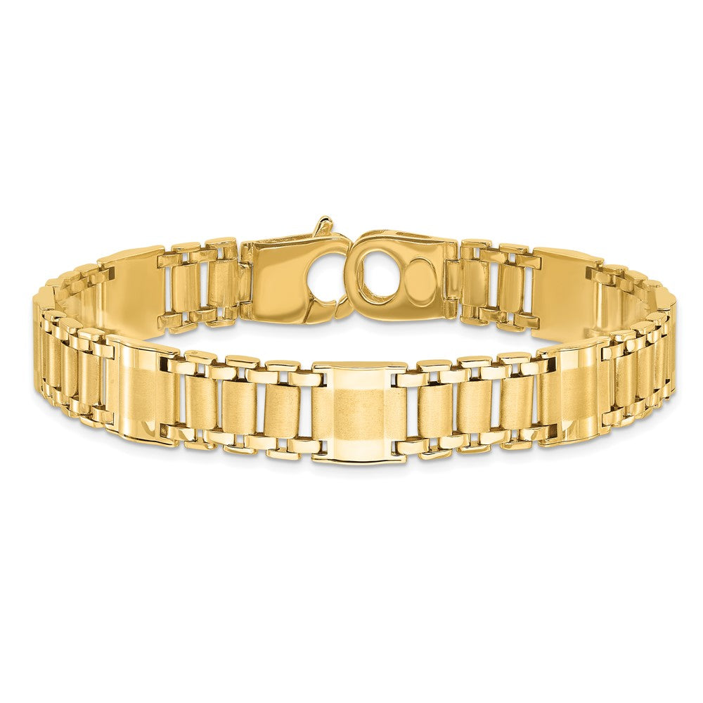 8.5 Zoll 14K Satiniert & Poliert Herren Glieder Armband