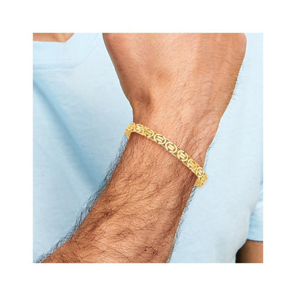 14K Gelbgold Poliert Fantasieglieder Gliederarmband