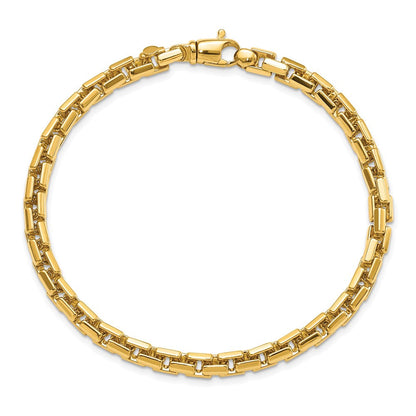 14K Gelbgold Poliert Gliederarmband