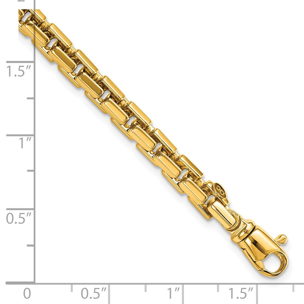 14K Gelbgold Poliert Gliederarmband