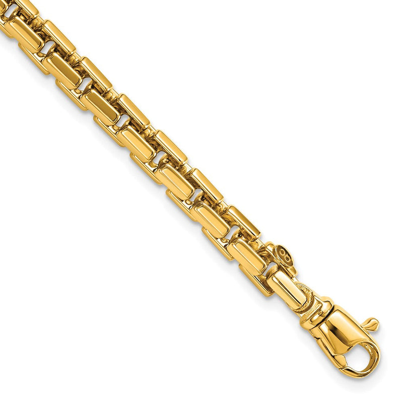 14K Gelbgold Poliert Gliederarmband