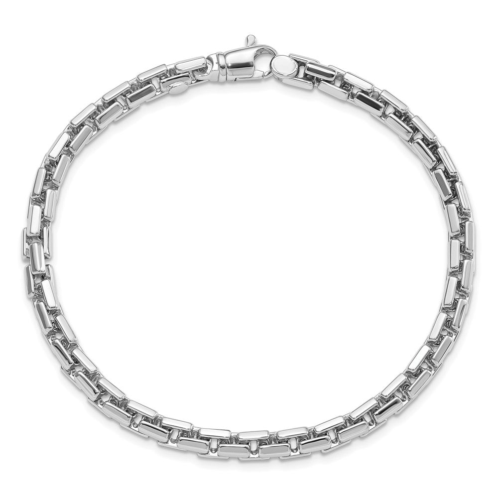 14K Weißgold Poliert Gliederarmband