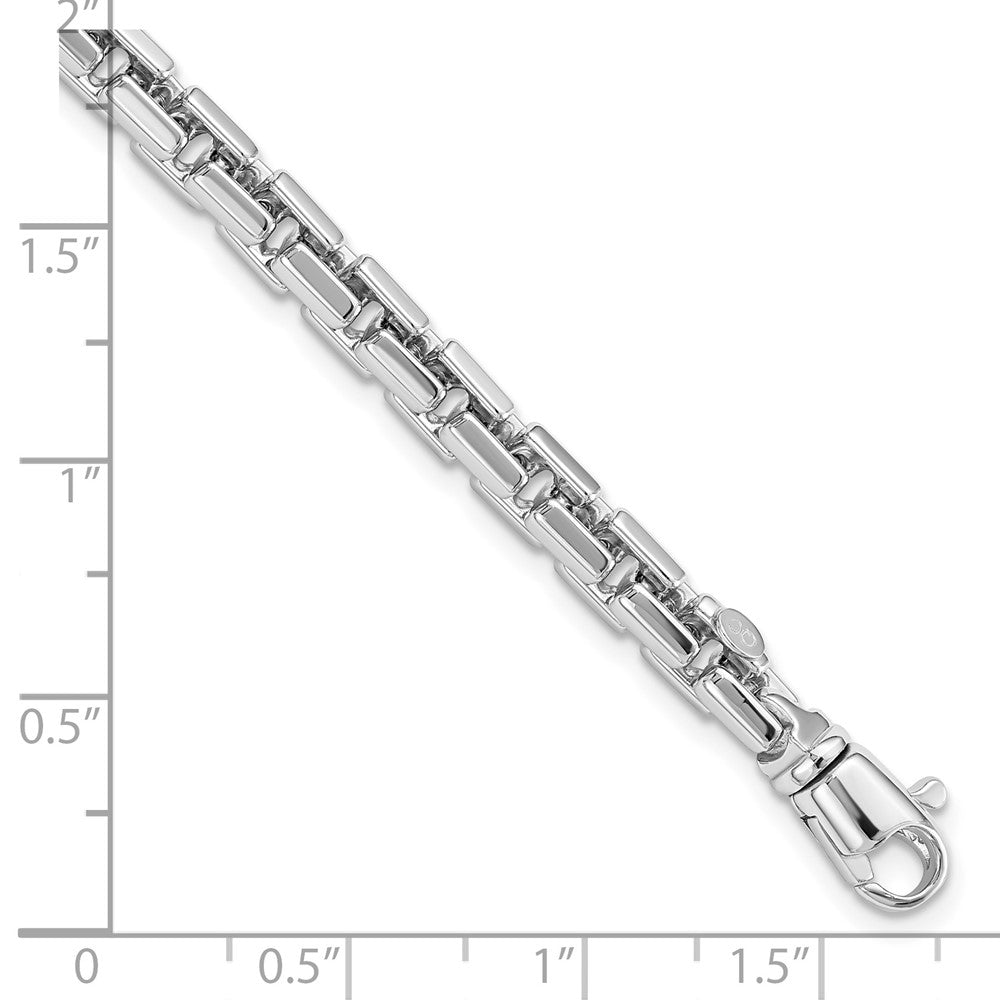 14K Weißgold Poliert Gliederarmband