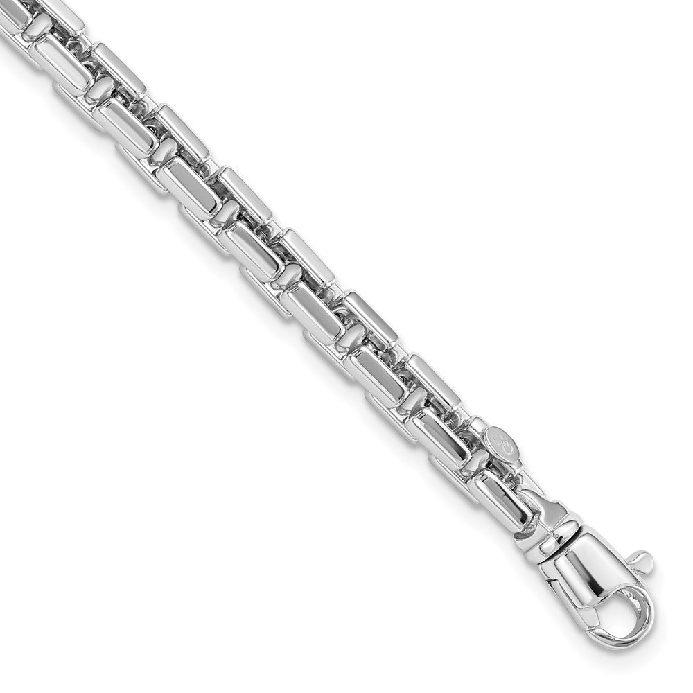 14K Weißgold Poliert Gliederarmband