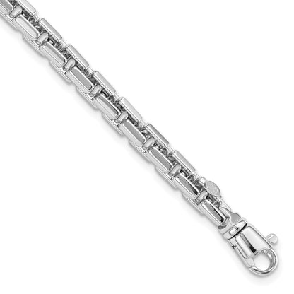 14K Weißgold Poliert Gliederarmband