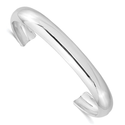 Sterlingsilber Rhodiniert Gewölbt Baby Manschette Armreif mit Rosa Geschenk Pouch