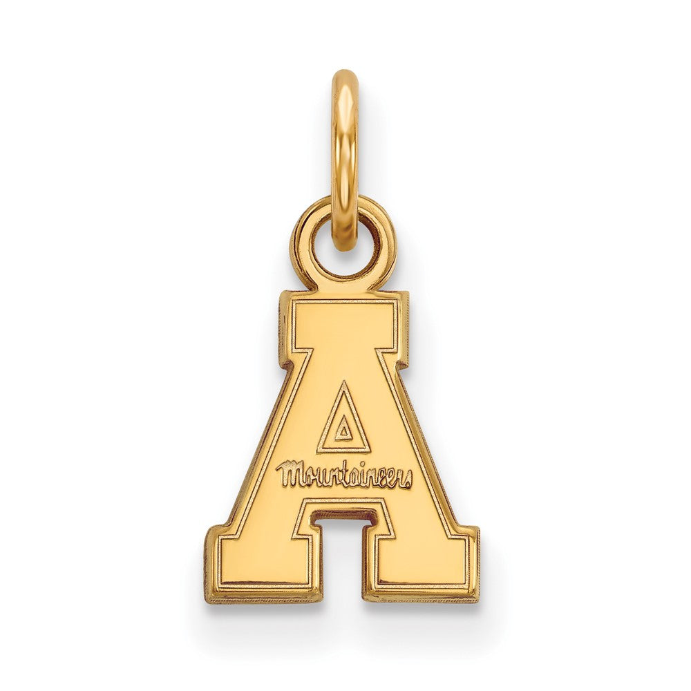 14K Gelbgold Logoart Appalachian State University Extra Klein Anhänger