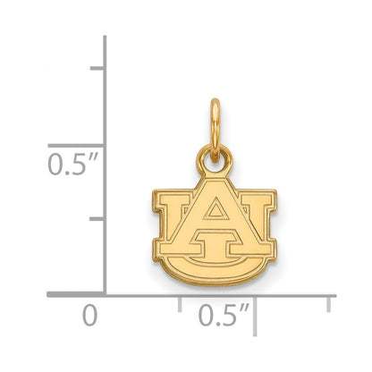 10K Gelbgold Logoart Auburn University A U Extra Klein Anhänger