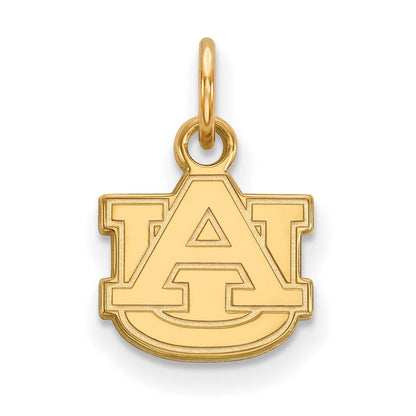 Vergoldet Sterlingsilber Logoart Auburn University A U Extra Klein Anhänger