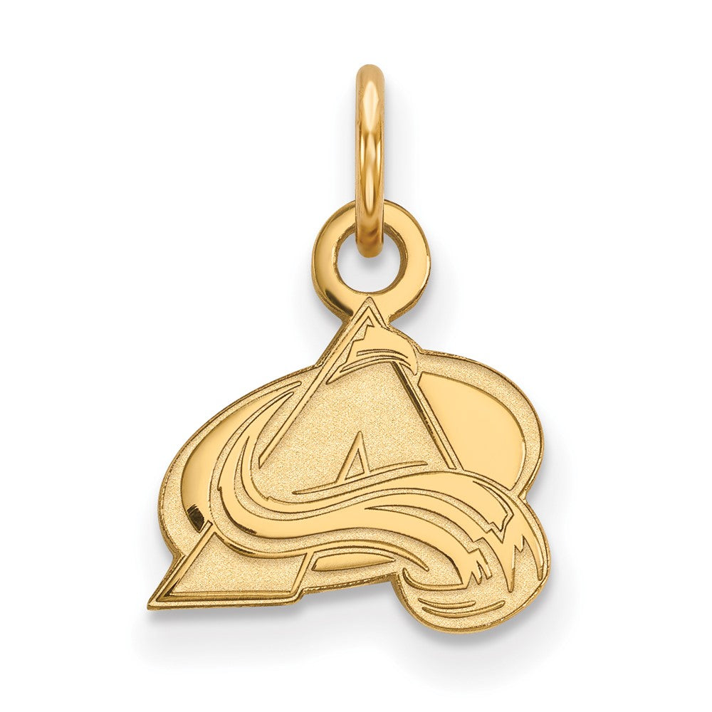 10K Gelbgold Nhl Logoart Colorado Avalanche Buchstabe A Extra Klein Anhänger