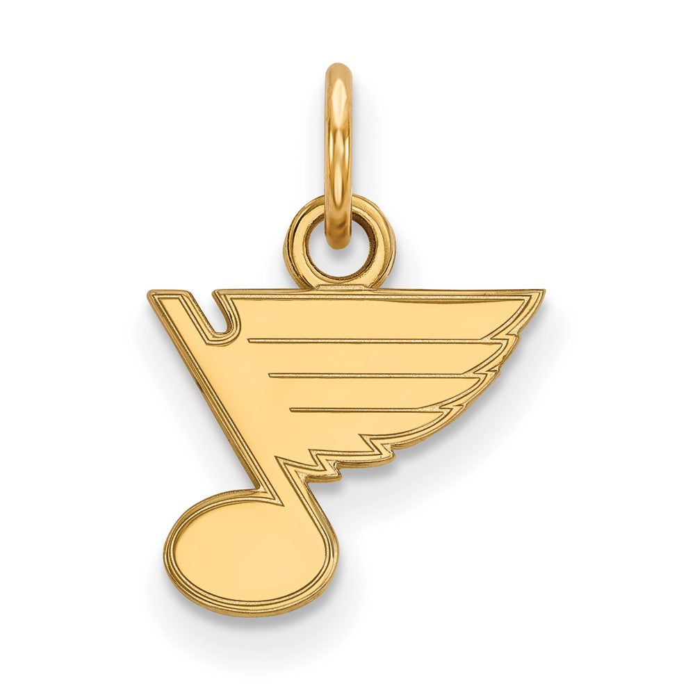 10K Gelbgold Nhl Logoart St. Louis Blues Extra Klein Anhänger