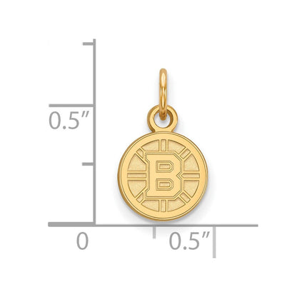 10K Gelbgold Nhl Logoart Boston Bruins Extra Klein Anhänger