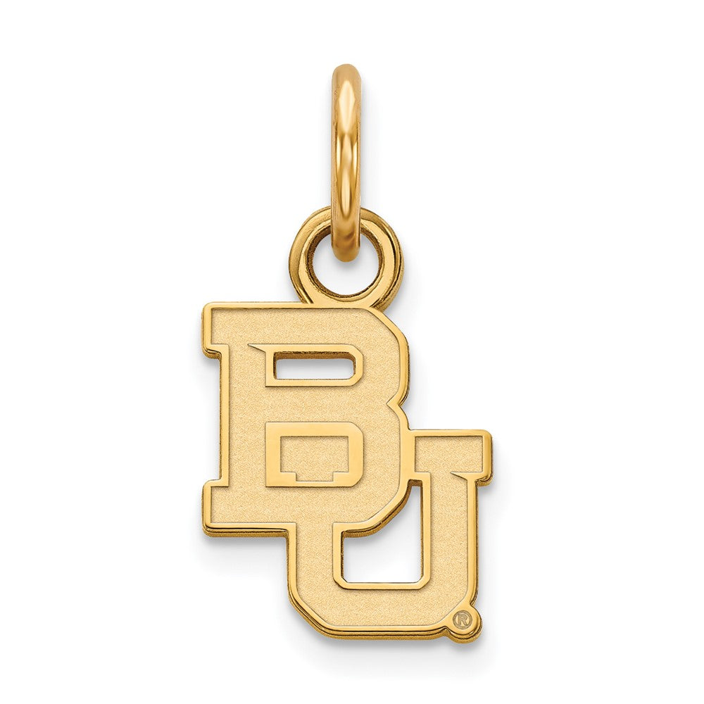 10K Gelbgold Logoart Baylor University Bears Extra Klein Anhänger