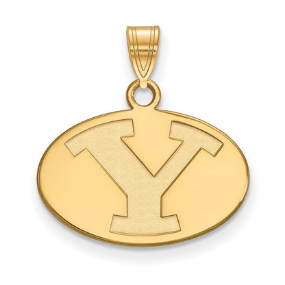 14K Gelbgold Logoart Brigham Young University Buchstabe Y Klein Anhänger