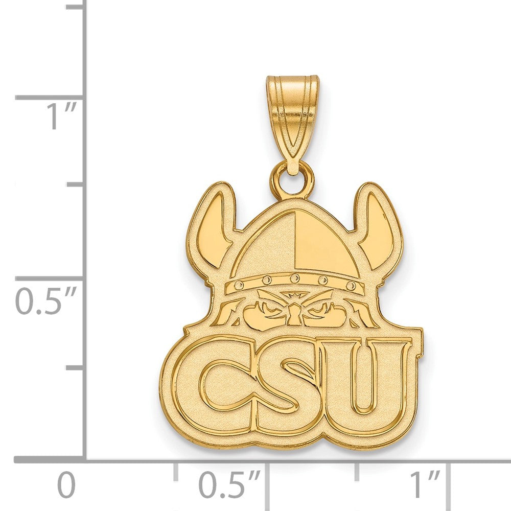 14K Gelbgold Logoart Cleveland State University Groß Anhänger