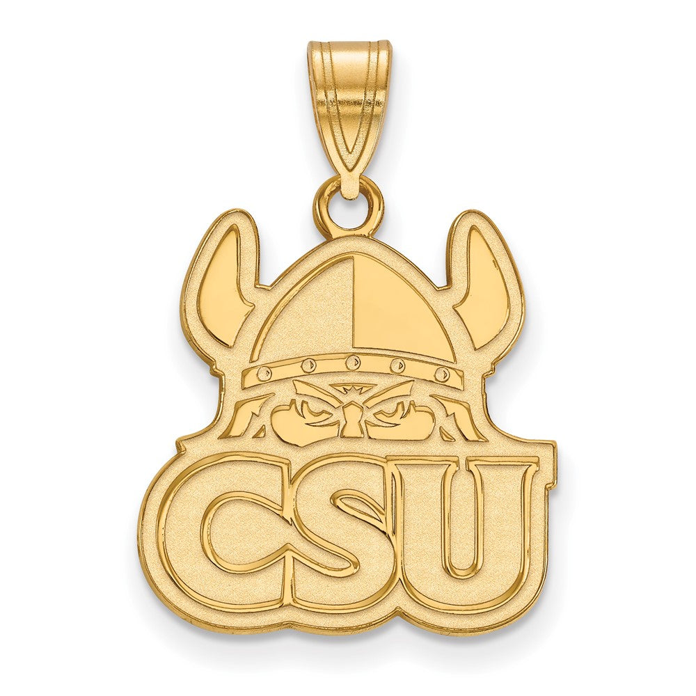 10K Gelbgold Logoart Cleveland State University Groß Anhänger