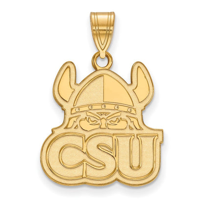 14K Gelbgold Logoart Cleveland State University Groß Anhänger